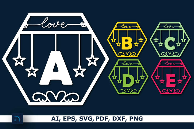 Laser cut Baby Alphabet decor SVG Bundle SVG MD JOYNAL ABDIN 