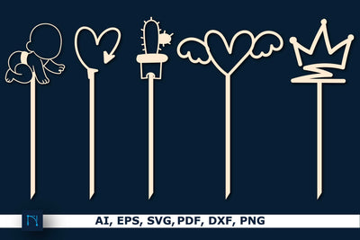 Laser cut Baby Cake topper SVG Bundle SVG MD JOYNAL ABDIN 