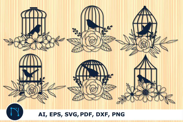 laser cut Birdcage SVG bundle cut file SVG MD JOYNAL ABDIN 