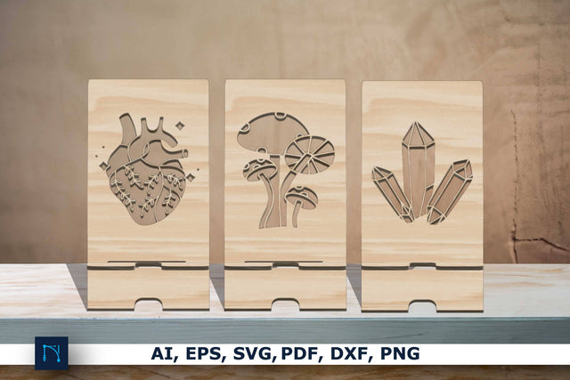 Laser cut Boho Phone Stand Bundle SVG SVG MD JOYNAL ABDIN 