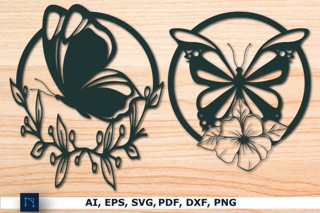 Laser cut Butterfly Floral Decor SVG Bundle SVG MD JOYNAL ABDIN 