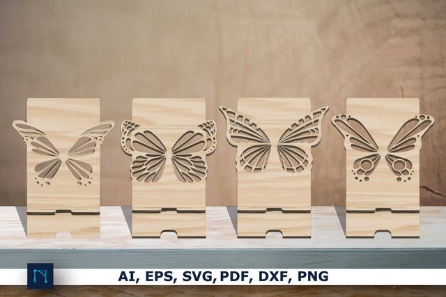 Laser cut Butterfly Phone Stand Bundle SVG SVG MD JOYNAL ABDIN 