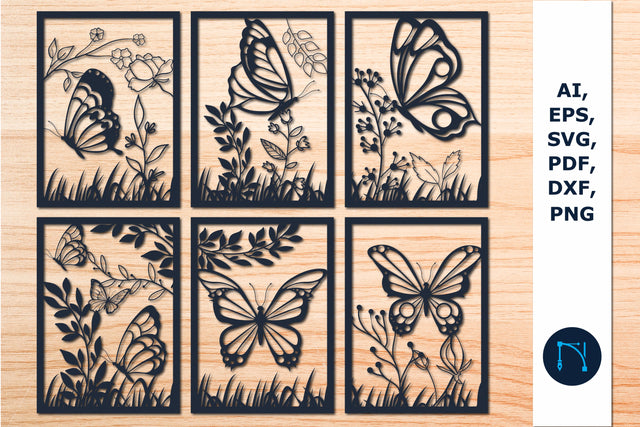 laser cut butterfly SVG cut file bundle SVG MD JOYNAL ABDIN 