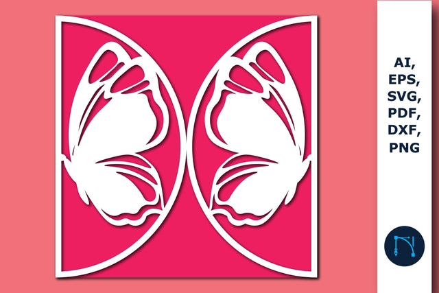 Laser Cut Butterfly Wedding Card SVG SVG MD JOYNAL ABDIN 