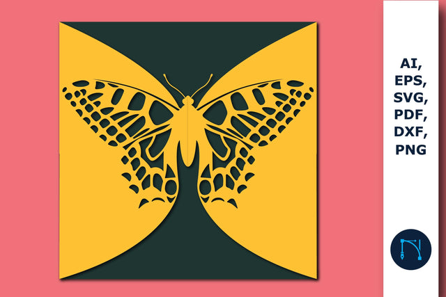 Laser Cut Butterfly Wedding Card SVG SVG MD JOYNAL ABDIN 