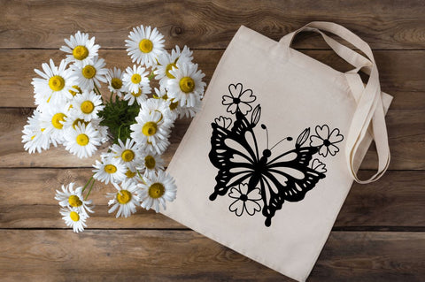 Laser Cut Butterfly Wildflower svg Bundle SVG Regulrcrative 