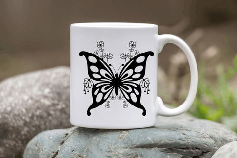 Laser Cut Butterfly Wildflower svg Bundle SVG Regulrcrative 