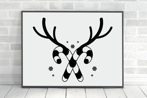 Laser Cut Christmas Antlers SVG Bundle SVG Regulrcrative 
