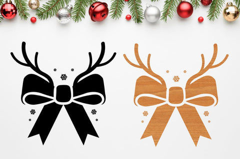 Laser Cut Christmas Antlers SVG Bundle SVG Regulrcrative 