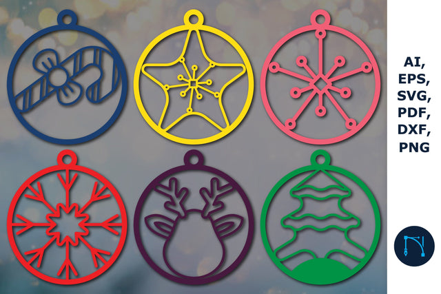 laser cut Christmas ball Ornament SVG bundle SVG MD JOYNAL ABDIN 