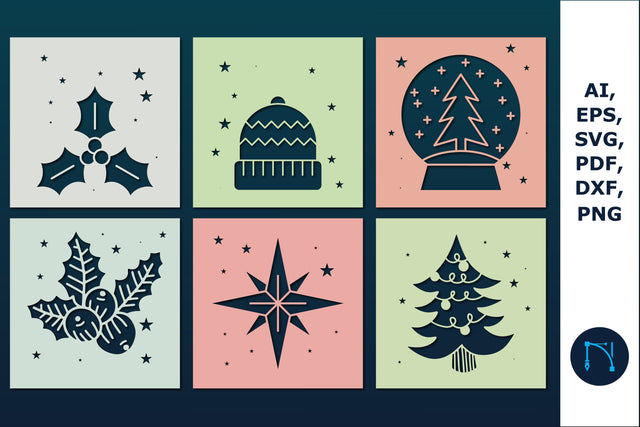 laser cut Christmas card SVG bundle SVG MD JOYNAL ABDIN 