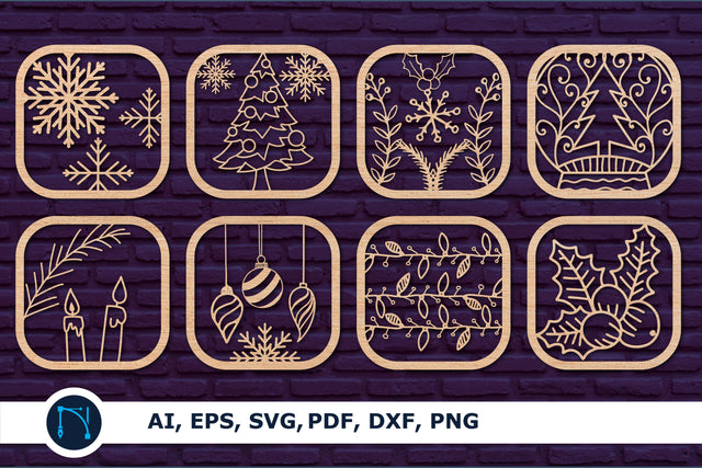 laser cut Christmas decor bundle SVG SVG MD JOYNAL ABDIN 