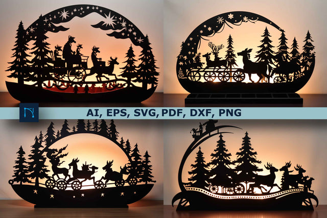 Laser Cut Christmas Decor SVG Bundle SVG MD JOYNAL ABDIN 