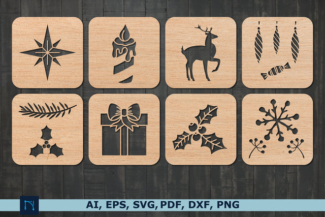 laser cut Christmas decor SVG bundle SVG MD JOYNAL ABDIN 