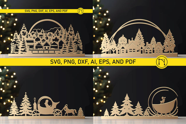 Laser Cut Christmas Decor SVG Bundle SVG MD JOYNAL ABDIN 