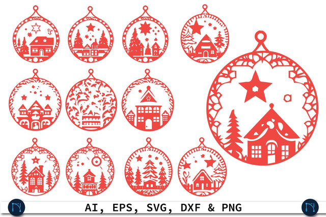 Laser Cut Christmas Decor SVG Bundle SVG MD JOYNAL ABDIN 