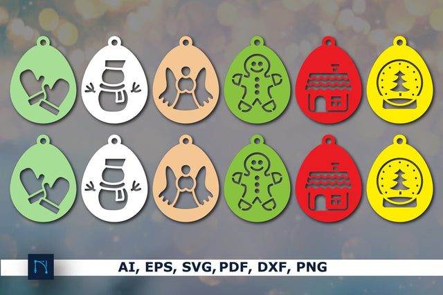 laser cut Christmas earring SVG Bundle SVG MD JOYNAL ABDIN 