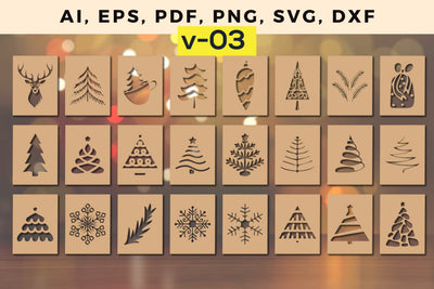 laser cut Christmas Gift card bundle, Multilayer Laser Cut Files, SVG, 3D Designs, Mini Design Bundles SVG MD JOYNAL ABDIN 