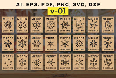 laser cut Christmas Gift card bundle, Multilayer Laser Cut Files, SVG, 3D Designs, Mini Design Bundles SVG MD JOYNAL ABDIN 