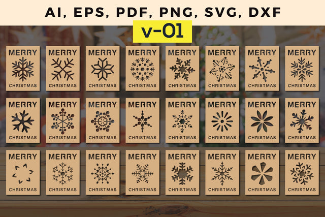 laser cut Christmas Gift card bundle, Multilayer Laser Cut Files, SVG, 3D Designs, Mini Design Bundles SVG MD JOYNAL ABDIN 