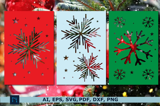 laser cut Christmas gift card SVG bundle SVG MD JOYNAL ABDIN 