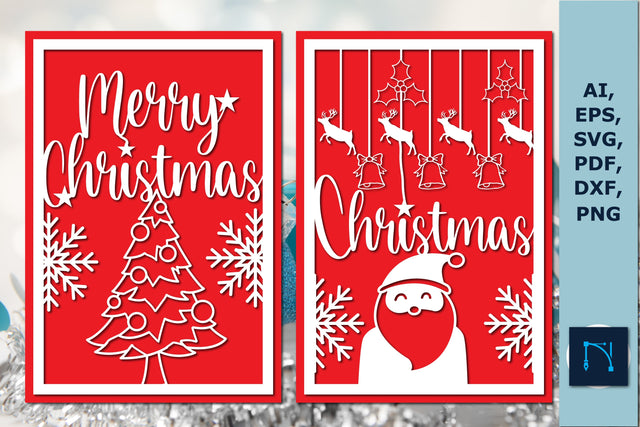 laser cut Christmas gift card SVG bundle SVG MD JOYNAL ABDIN 