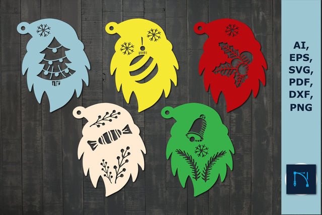 laser cut Christmas gift tag SVG bundle SVG MD JOYNAL ABDIN 