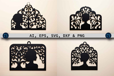 Laser Cut Christmas Keychain SVG Bundle SVG MD JOYNAL ABDIN 