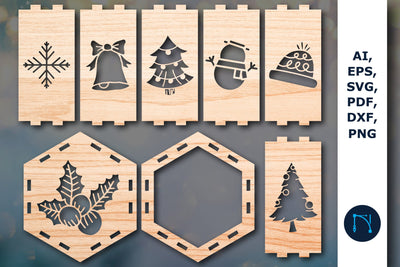 laser cut Christmas lantern SVG bundle SVG MD JOYNAL ABDIN 