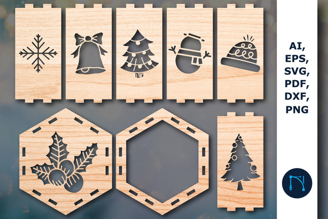 laser cut Christmas lantern SVG bundle SVG MD JOYNAL ABDIN 
