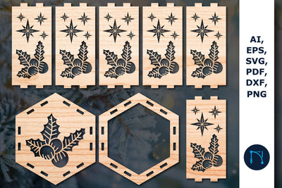 laser cut Christmas lantern SVG bundle SVG MD JOYNAL ABDIN 