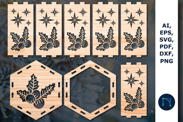 laser cut Christmas lantern SVG bundle SVG MD JOYNAL ABDIN 