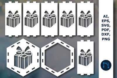 laser cut Christmas lantern SVG bundle SVG MD JOYNAL ABDIN 