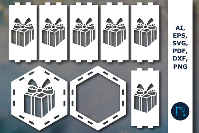 laser cut Christmas lantern SVG bundle SVG MD JOYNAL ABDIN 