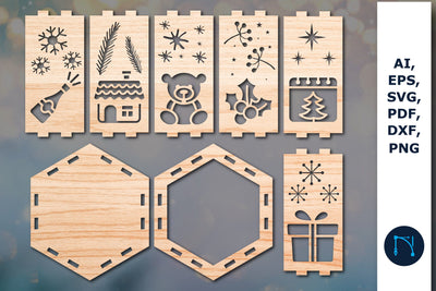 laser cut Christmas lantern SVG Bundle SVG MD JOYNAL ABDIN 
