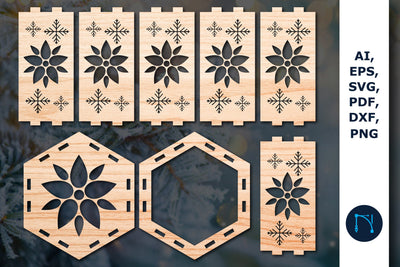 laser cut Christmas lantern SVG bundle SVG MD JOYNAL ABDIN 