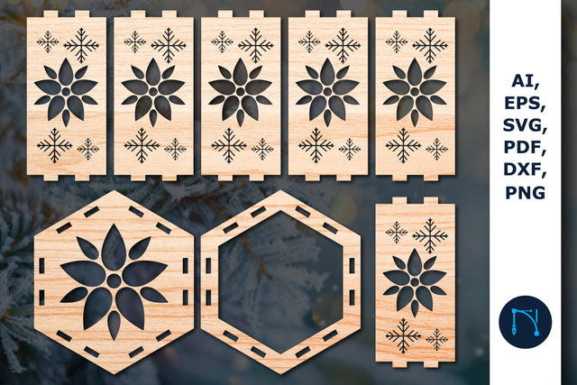 laser cut Christmas lantern SVG bundle SVG MD JOYNAL ABDIN 