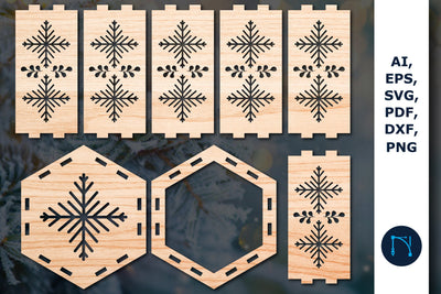 laser cut Christmas lantern SVG bundle SVG MD JOYNAL ABDIN 
