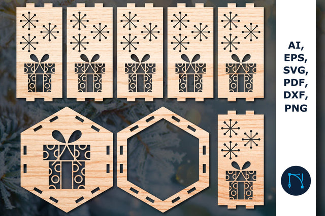 laser cut Christmas lantern SVG bundle SVG MD JOYNAL ABDIN 