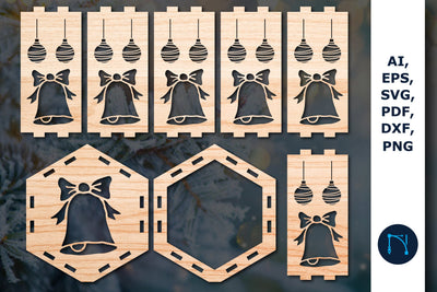 laser cut Christmas lantern SVG bundle SVG MD JOYNAL ABDIN 
