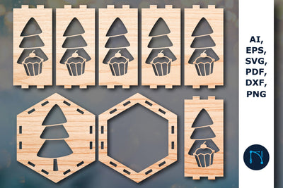 laser cut Christmas lantern SVG bundle SVG MD JOYNAL ABDIN 