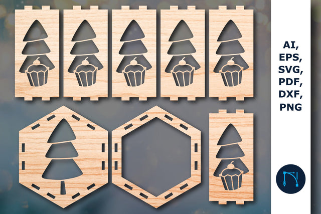 laser cut Christmas lantern SVG bundle SVG MD JOYNAL ABDIN 