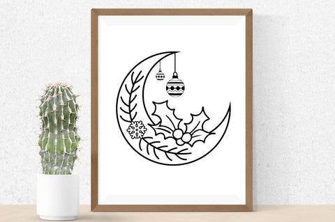 Laser Cut Christmas Moon SVG Bundle SVG Regulrcrative 
