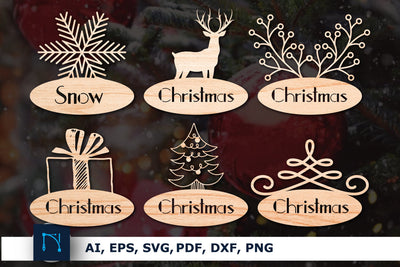 laser cut Christmas name sign SVG bundle SVG MD JOYNAL ABDIN 