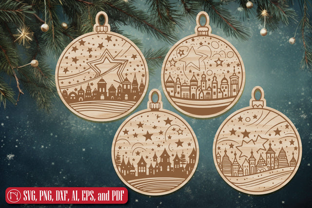 Laser Cut Christmas Ornament SVG Bundle SVG MD JOYNAL ABDIN 