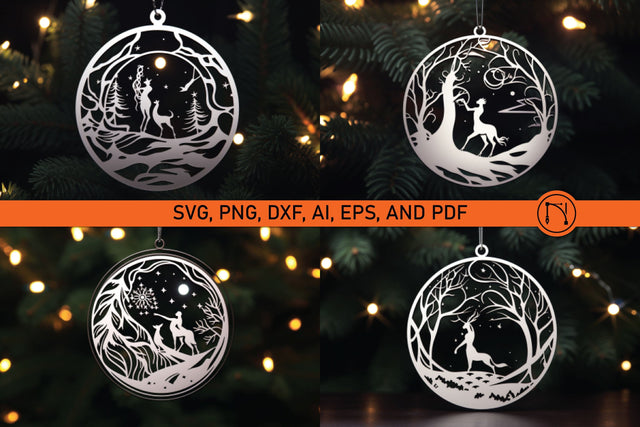 Laser Cut Christmas Ornament SVG Bundle SVG MD JOYNAL ABDIN 