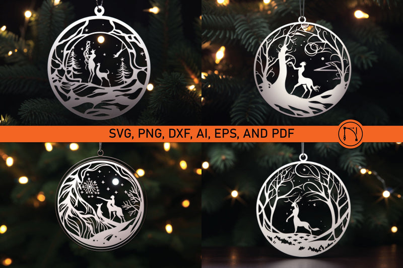 Laser Cut Christmas Ornament SVG Bundle SVG MD JOYNAL ABDIN 