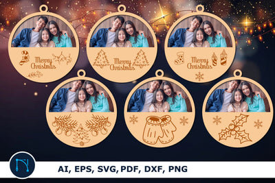 laser cut Christmas Photo frame SVG SVG MD JOYNAL ABDIN 