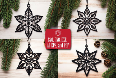 Laser Cut Christmas Star SVG Bundle SVG MD JOYNAL ABDIN 