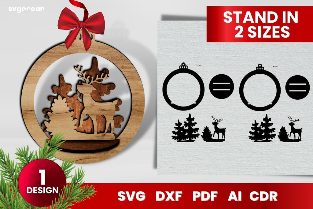 Laser Cut Christmas Toys SVG | 3D Layered | Glowforge - So Fontsy